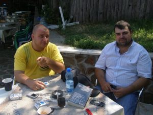 Веселин Стаменов и убитият му колега Георги Стоев 