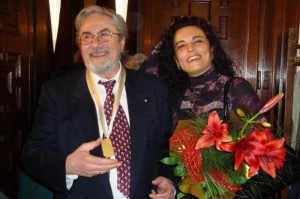Анна Мария с мъжа си - оперния бас Никола Гюзелев