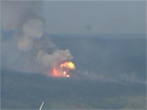 Взрив в склад за боеприпаси