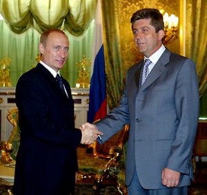 Първанов с идола си Путин