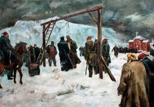 Обесването на Васил Левски