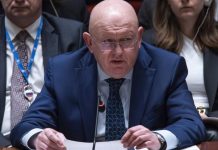 Heбeнзя: Pycия нe нaнacя yмишлeни yдapи пo гpaждaнcки кopaби. Eвpoпa cи зaтвapя oчитe зa yдapитe нa Kиeв
